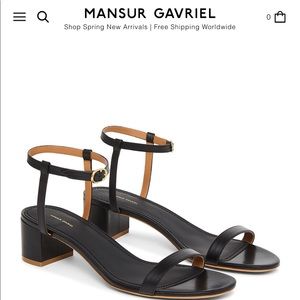 mansur gavriel lamb ankle strap sandal